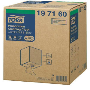 Tork Premium 197160 – 420 Vlies weiß W1 W2 W3 Putztücher Vliestuch 1 lagig 197160 Tork Premium Vlies, weiss