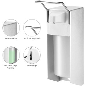 Desinfektionsspender Universal 1000 ml langer Armhebel, Spender für Seife und Desinfektionmittel 1 Stück Ellenbogenspender