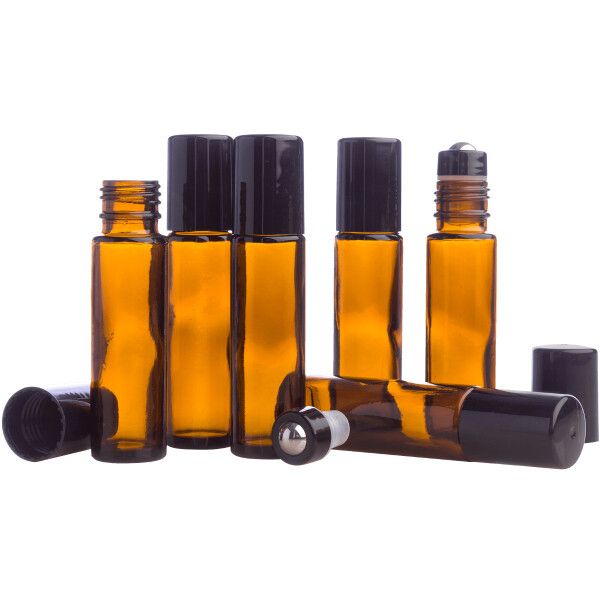 doTERRA Bernsteinfarbene Roll-On Flaschen Set – 6x 10 ml
