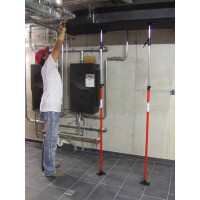 Deckenstütze QS60 145-290 cm GLÜCK – Quick-Support Stellwandstützen Teleskoptstütze QS 60 – Profi Deckenstütze / Staubschutzwandstütze
