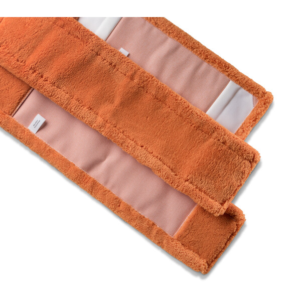 Mopptex Mikrofasermopp TROCKEN 50 cm Orange 1 Stück. – mit PES-Taschen – Art.-Nr. 500512