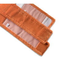 Mopptex Mikrofasermopp TROCKEN 50 cm Orange 1 Stück. – mit PES-Taschen – Art.-Nr. 500512