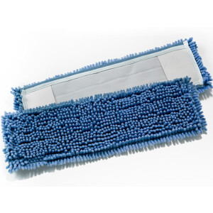 Mikrofasermopp Chenille 40 cm blau