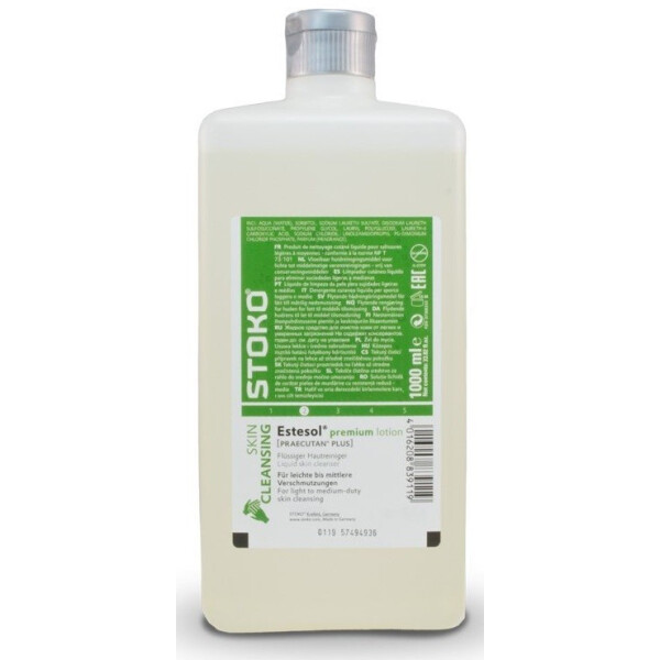 Stoko Estesol premium lotion 1000 ml Flüssiger Hautreiniger für leichte bis mittlere Verschmutzung Abverkaufsware