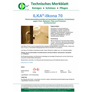 ILKA - Ilkona 70 - Flächendesinfektionmittel,...