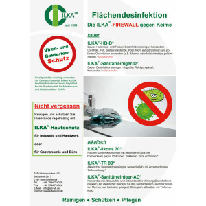 ILKA - Ilkona 70 - Flächendesinfektionmittel, Konzentrat, Desinfektionsmittel für Flächen 10 Liter