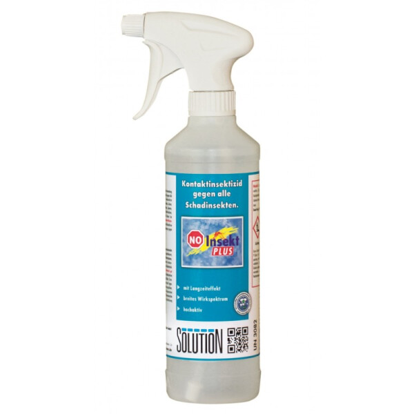 Sol No Insekt Plus Repellant- Kontaktinsektizid 500 ml Insektenschutz Sprühflasche NO INSEKT Plus
