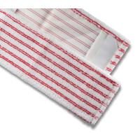 Mopptex Mikrofasermopp PREMIUM SANI – Hygienischer Mopp für Sanitärbereiche 1 Stück. – rot 50 cm