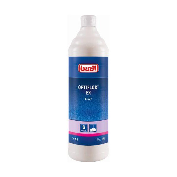 Buzil G477 Optiflor EX – Teppich-Grundreiniger & Sprühextraktionsreiniger 1L Flasche