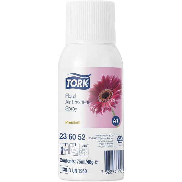 Tork Lufterfrischer Spray mit Blütenduft A1, Blumig, 1 Flakon, 236052