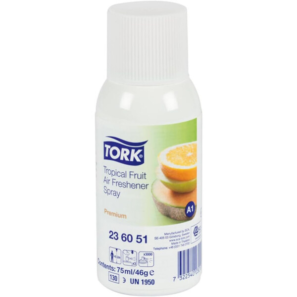 Tork Lufterfrischer Spray mit Fruchtduft A1, Tropical Fruit, 1 Flakon, 236051