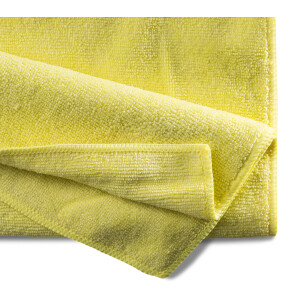 Microfaser Professional Basic Tuch 36x36 cm Gelb 10 Stk.– Hochwertiges Reinigungstuch für Haushalt & Gewerbe