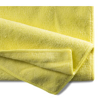 Microfaser Professional Basic Tuch 36x36 cm Gelb 10 Stk.– Hochwertiges Reinigungstuch für Haushalt & Gewerbe