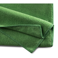 Microfaser Professional Basic Tuch 36x36 cm Grün 10 Stk.– Hochwertiges Reinigungstuch für Haushalt & Gewerbe