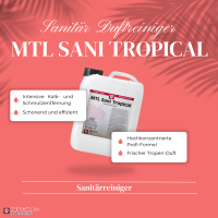MTL Sani Tropical – Hochwirksamer Sanitärreiniger & Kalklöser (10L)
