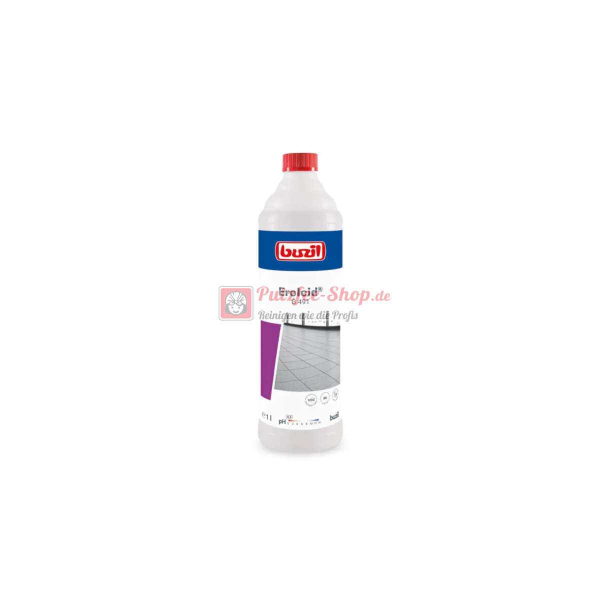 Buzil G491 Erol CID 1 L – Spezialreiniger gegen Kalk & Zementschleier ...