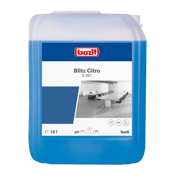 Buzil Blitz Citro G 481 Allesreiniger – 10 L Kanister – Intensiver Citrusduft
