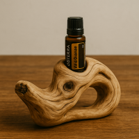 Holz Organizer ätherische Öle Halter – handgefertigte Aufbewahrung & Display für doTERRA, Young Living & Duftöle“ 2 Bohrungen
