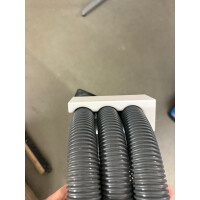 Schlauchhalterung für Staubsauger-Saugschläuche Ø 38–70 mm – 3D-gedrucktes Ordnungssystem 45 mm|Schwarz|ASA