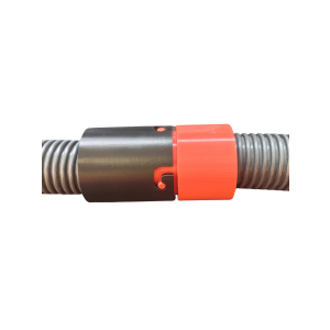 TPU Schlauchverbindung Ø 38–70 mm – Aufdrehbare Schraubkupplung 38 mm|Schwarz