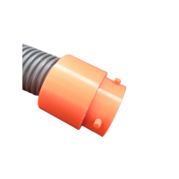TPU Schlauchverbindung Ø 38–70 mm – Aufdrehbare Schraubkupplung 38 mm|Schwarz