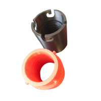 TPU Schlauchverbindung Ø 38–70 mm – Aufdrehbare Schraubkupplung 38 mm|Schwarz