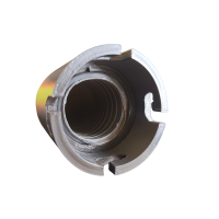 TPU Schlauchverbindung Ø 38–70 mm – Aufdrehbare Schraubkupplung 40 mm|Weiß