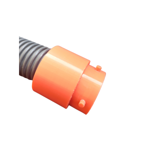 TPU Schlauchverbindung Ø 38–70 mm – Aufdrehbare Schraubkupplung 50 mm|Weiß