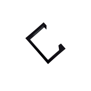 3D-gedruckte Halterung geeignet für Brennenstuhl Eco-Line Steckdosenleiste Schwarz