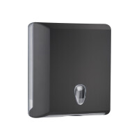 Marplast ZZ Papierhandtuchspender 706 Schwarz – Wandmontage | Colored Edition