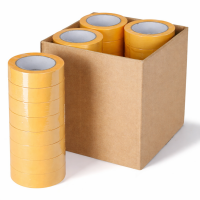 10x Profi Goldband Krepp 50m x 50mm Rolle Klebeband Malerband Kreppband