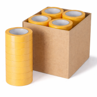 10x Profi Goldband Krepp 50m x 30mm Rolle Klebeband Malerband Kreppband