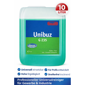 Buzil Unibuz G235 Universalreiniger 10 L – Profi-Unterhaltsreiniger