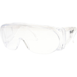 KS Tools Schutzbrille Überbrille transparent – EN 166 – Für Brillenträger geeignet