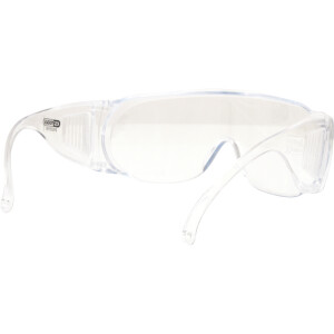 KS Tools Schutzbrille Überbrille transparent – EN 166 – Für Brillenträger geeignet