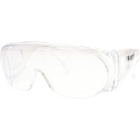 KS Tools Schutzbrille Überbrille transparent – EN 166 – Für Brillenträger geeignet