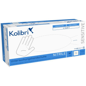 Kolibri Untersuchungshandschuh Sensitive Nitril Gr. M