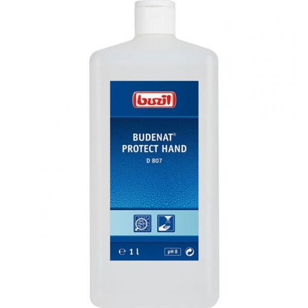 Buzil BUDENAT Protect Hand D807 – Hochwirksame Händedesinfektion 1L Flasche