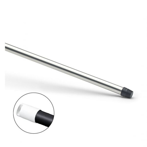 Nölle Aluminium-Stiel teilummantelt 140 cm mit Gewinde