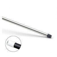 Nölle Aluminium-Stiel teilummantelt 140 cm mit Gewinde