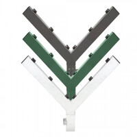 Stacheldrahtabweiser Y-Ausleger – Aufsatz für 60 × 40 mm Pfosten