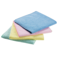 Microfaser Professional Basic Tuch 36 × 36 cm Blau 10 Stück.– Hochwertiges Reinigungstuch für Haushalt & Gewerbe